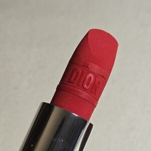 Christian Dior Rouge Dior Velvet Color 999 Holiday Red Lipstick Classic Lip